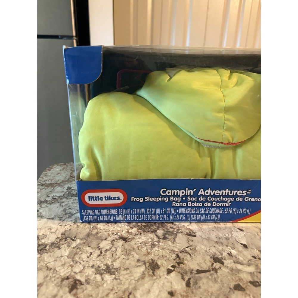 Little Tikes Campin Adventures Slumberin Critters Frog Sleeping Bag Costume New - Picture 2 of 12